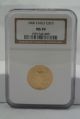 2006 Gold American Eagle 1/4 Oz Fine Gold.  9999 $10 Gold Coin - Ms 70 Ngc Slabbed Gold photo 1