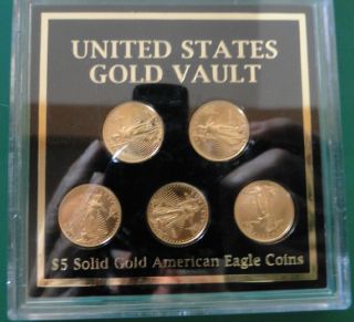 2007 5 X 1/10 Oz Gold American Eagle - Brilliant Uncirculated photo