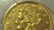 Coinhunters - 1873 Liberty Head $2 - 1/2 Gold Qtr Eagle - Pcgs Au,  Details - Damage Gold photo 3