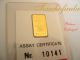 24k Pure Gold Credit Suisse One Gram Ingot With Frame Gold photo 1
