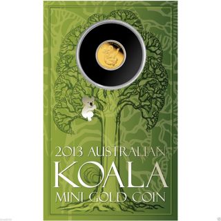 2013 Mini Koala 0.  5 Gram Gold Coin photo