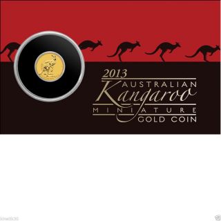 2013 Mini Kangaroo 0.  5 Gram Gold Coin photo