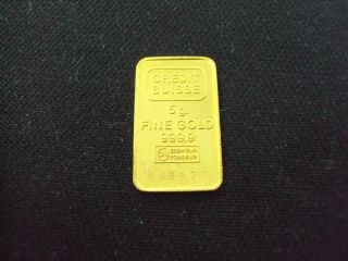 Coinhunters - 5 Gram Gold Bar - Credit Suisse, .  9999 Fine,  24k photo