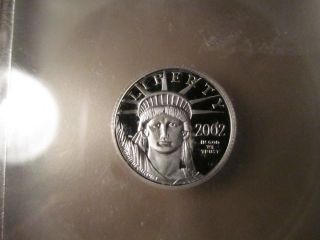2002 - W $10 1/10th Oz Platinum American Eagle,  Icg Pr70 Dcam, photo