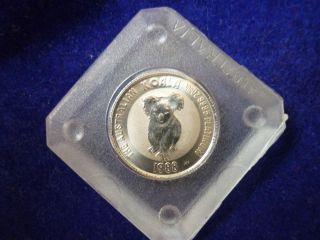 1988 Australian $15 1/10 Oz.  9995 Platinum Koala Coin Australia Case photo