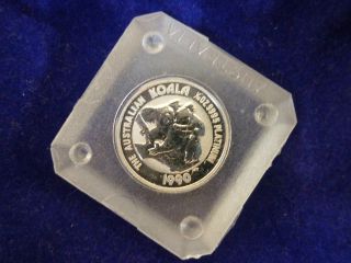 1990 Australian $15 1/10 Oz.  9995 Platinum Koala Coin Australia Case photo