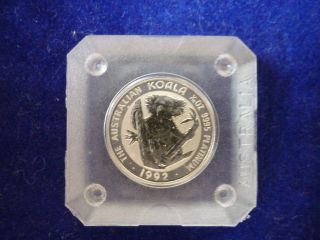 1992 Australian $15 1/10 Oz.  9995 Platinum Koala Coin Australia Case photo