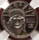 2001 - W $25 Ngc Pf 70 Ultra Cameo 1/4 Oz Platinum American Eagle (proof Pr 70) Platinum photo 2