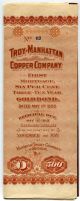 Troy Manhattan Copper Co. ,  1905 $500 Gold Mortgage Bond Stocks & Bonds, Scripophily photo 1