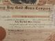 Antique 1916 Lazy Boy Gold Mines Company Stock Certificate Arizona San Francisco Stocks & Bonds, Scripophily photo 7