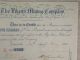 Antique 1852 The Liberty Mining Company Virginia Stock Certificate Stocks & Bonds, Scripophily photo 2