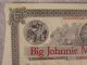 Antique 1906 Big Johnnie Mining Company Stock South Dakota Blank Certificate Stocks & Bonds, Scripophily photo 1