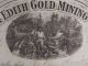 Antique 1878 Bertha & Edith Gold Mining Company Stock Certificate York Stocks & Bonds, Scripophily photo 1