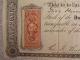 Antique 1867 Duncan Gold Mining Company Stock Certificate W/ 25¢ Revenue Stamp Stocks & Bonds, Scripophily photo 1
