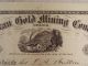 Antique 1867 Duncan Gold Mining Company Stock Certificate W/ 25¢ Revenue Stamp Stocks & Bonds, Scripophily photo 3