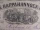 Antique 1884 Rappahannock Gold Mining Company Stock Certificate Virginia Stocks & Bonds, Scripophily photo 3