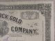 Antique 1884 Rappahannock Gold Mining Company Stock Certificate Virginia Stocks & Bonds, Scripophily photo 5