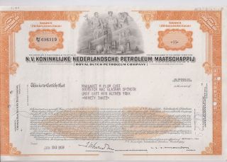 Royal Dutch Petroleum Company. . . . .  1979 Stock Certificate photo