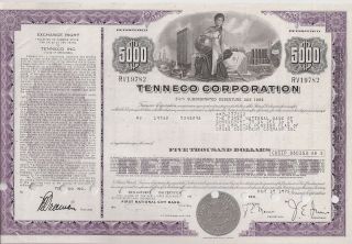 Tenneco Corporation. . . . .  Debenture Due 1992 photo