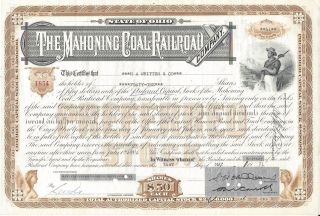 The Mahoning Coal Railroad Company. . . .  1971 Stock Certificate photo