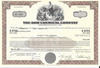 The Dow Chemical Company. . . . . .  Debenture Due 2000 photo