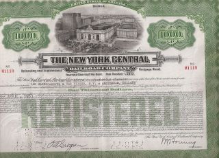 The York Central Railroad Company. . . .  1921 Mortgage Bond photo
