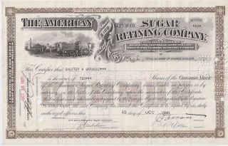 The American Sugar Refining Company. . . . .  1937 Stock Certificate photo