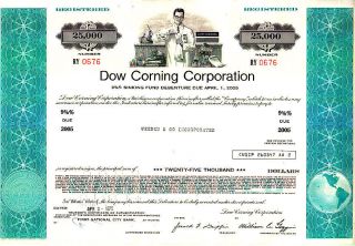 Dow Corning Corporation Mi 1975 Stock Certificate photo
