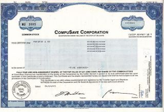 Broker Owned Stock Certificate - - Pacific & Co. photo