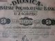Croatia,  Share Of Croatian Agricultural Bank,  50 Kruna 1.  8.  1902,  Rare Stocks & Bonds, Scripophily photo 3
