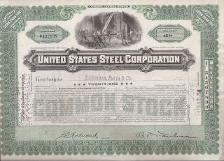 United States Steel Corporation. . . . . .  1947 Stock Cert photo