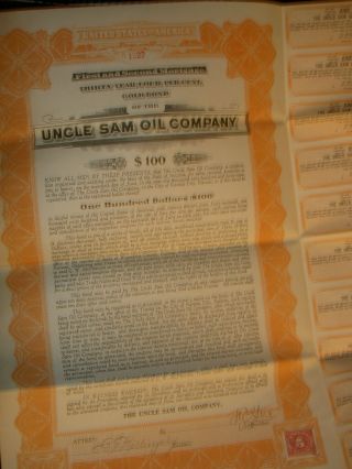 Uncle Sam Oil Company 1919 photo