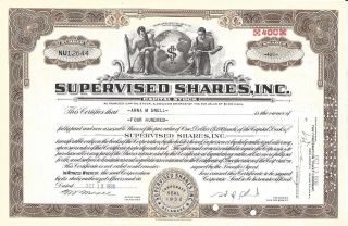 Supervised Shares Inc. . . . . .  1936 Stock Certificate photo