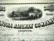 Rare 1882 Sonora Railway Co Stock Certificate Rep Of Mexico Transportation photo 2