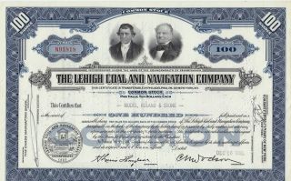 1955 The Lehigh Coal And Navigation Company Common Stock photo