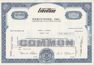 Brokerage Owned Stock Certificate - - Ernst & Company photo