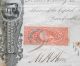 1868 - The National Bank Of Catasauqua Stock Certificate Stocks & Bonds, Scripophily photo 1