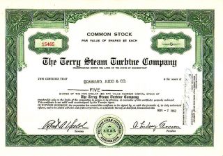 Broker Owned Stock Certificate - - Brainard,  Judd & Co. photo