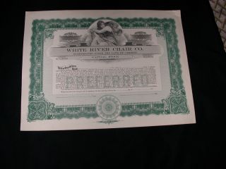 White River Chair Company Stock Certificate (vermont) photo