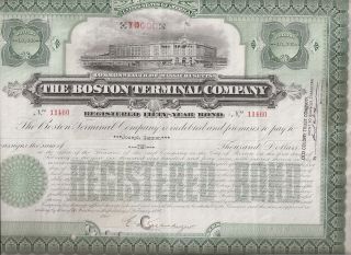 The Boston Terminal Company. . . . . .  50 Year Bond photo