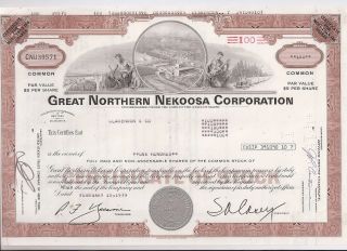 Great Northern Nekoosa Corporation. . . . .  1979 Stock Certificate photo