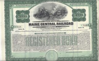 Maine Central Railroad Company. . . .  Gold Mortgage Bond Due 1935 photo