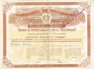 Africa Mozambique Company Stock Certificate 1929 photo