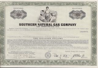 Southern Natural Gas Company. . .  
