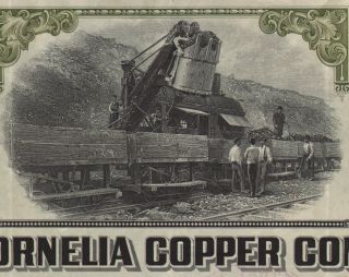 Usa Cornelia Copper Company Stock Certificate photo