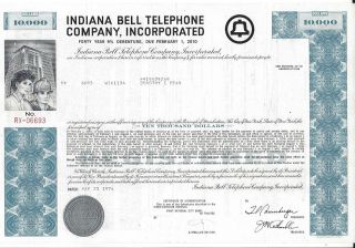Indiana Bell Telephone Company Incorporated. . . .  Debenture Due February 2010 photo