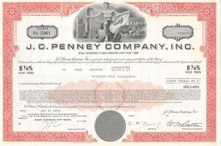 J.  C.  Penney Company Inc. . . . . . . . . .  Debenture Due 1995 photo