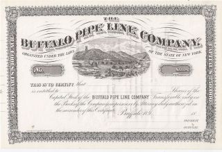 The Buffalo Pipe Line Company. . . . . .  1800 ' S Unissued Stock Certificate photo
