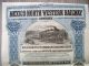 Mexico Mexican 1909 North Western Railway £100 Bond Loan Aunc Coupon Stocks & Bonds, Scripophily photo 1