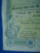 Portugal Share Companhia Seguros Insurance Europa 100 Escudos 1919 Look Scans World photo 3